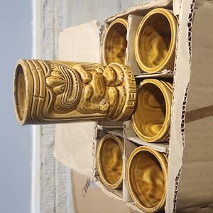 Set of 6 Vintage Tiki glasses